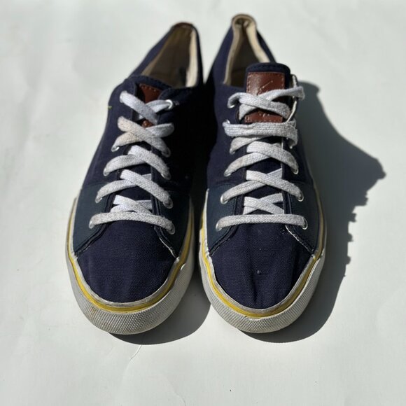 Polo Ralph Lauren Cantor Low Canvas Shoe Men’s Size 11 Blue - Picture 2 of 8